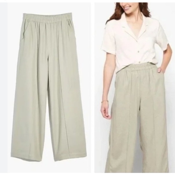 Madewell Pants - Madewell Women's Breeze woven Pants & Jumpsuits Light Green Size L
